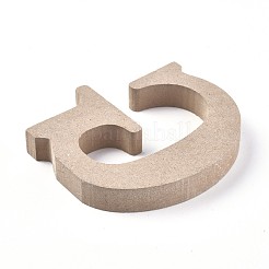 Letter Unfinished Wood Slices&nbsp;DIY-WH0162-62G