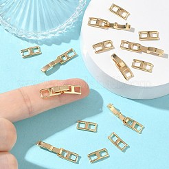 シェグレース真鍮製腕時計バンド留め具  カドミウムフリーと鉛フリー＆ニッケルフリー  長方形  プラチナメッキ  26x5.5x4mm&nbsp;XGRQ3P872-650P