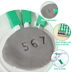 Plastic Uppercase Letter Clay Stamp Sets&nbsp;DIY-WH0591-269B