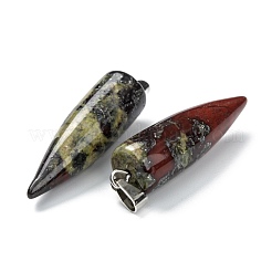 Natural Dragon Blood Pointed Pendants&nbsp;G-D040-01P-B13
