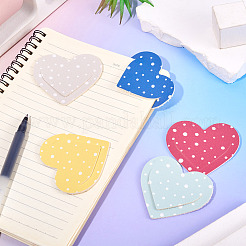 16Pcs 8 Colors PU Imitation Leather Heart Bookmarks&nbsp;AJEW-TA0002-61