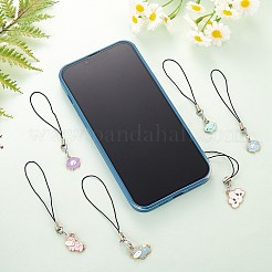 Alloy Enamel Mobile Strap&nbsp;HJEW-SW00024-02