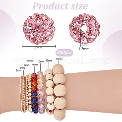 100Pcs Polymer Clay Pave Good Quality Rhinestone Beads&nbsp;FIND-PH0022-39