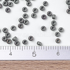 MIYUKIラウンドロカイユビーズ  日本製シードビーズ  （rr2012)マットメタリックターニーグレー  11/0  2x1.3mm  穴：0.8mm  約1100PCS /ボトル  10 G /ボトル&nbsp;SEED-JP0008-RR2012