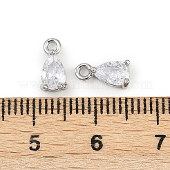 Brass Micro Pave Cubic Zirconia Pendants&nbsp;KK-K374-07P-03