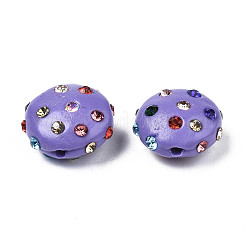 Polymer Clay Rhinestone Beads&nbsp;RB-S056-27D