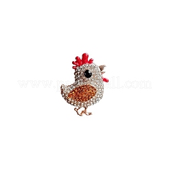 Chick Alloy Rhinestone Brooches&nbsp;PW-WG23392-01