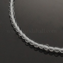 Natural Quartz Crystal Round Beads Strands&nbsp;G-P058-01