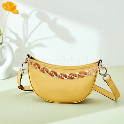 3Pcs 3 Colors Acrylic Curb Chain Bag Handles&nbsp;FIND-WR0007-83