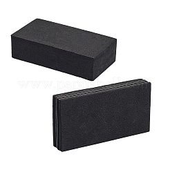 20個 2スタイル EVAクラッシュパッド  冷蔵庫のウェーブホイールのローラーのベース  ブラック  76x40x3~20mm  10個/スタイル&nbsp;AJEW-CN0004-84B