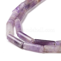 天然石アメジストビーズ連売り  コラム  13x4mm  穴：1.4mm  約28~32個/連  14.96インチ（38cm）&nbsp;G-F247-53