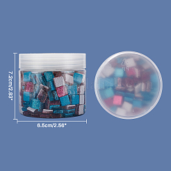 Glitter Glass Cabochons&nbsp;GLAA-FH0001-01C