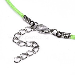 Waxed Cotton Cord Necklace Making&nbsp;MAK-S034-006