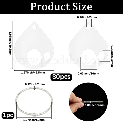 3 Bags Acrylic Thread Winding Boards&nbsp;AJEW-GF0011-67A