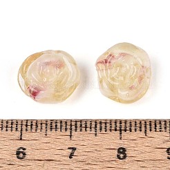 手作りランプワークビーズ  ローズ  モカシン  10.5~12x12~13x6~6.5mm  穴：1.2~1.4mm&nbsp;LAMP-T024-08D