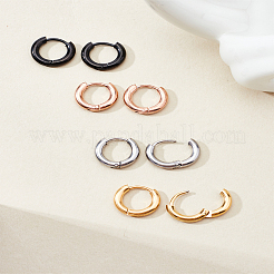 8Pcs 4 Colors 304 Stainless Steel Huggie Hoop Earrings for Women and Men&nbsp;EJEW-LP0001-10