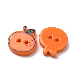 2-Hole Printed Opaque Resin Buttons&nbsp;RE-CBA2C75-04C