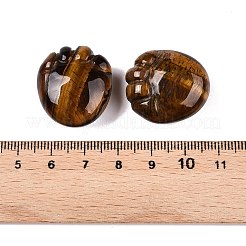 天然タイガーアイの足跡の置物  ホームオフィスのデスクトップ装飾用  25~25.5x22.5~23x12~13.5mm&nbsp;DJEW-N003-02D