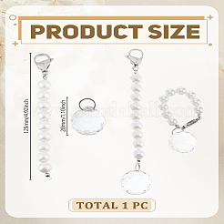 Round Glass Cup Charms&nbsp;HJEW-LP00041