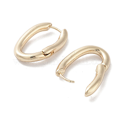 女性用楕円合金フープピアス  304ステンレスピン付き  ライトゴールド  24x4mm&nbsp;EJEW-H309-01KCG