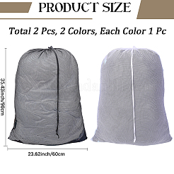 2Pcs 2 Colors Polyester Clothing Storage Bags&nbsp;ABAG-CP0001-23B