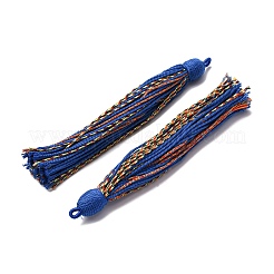 綿のタッセルのペンダント  ポリエステルと  藤紫色  128~130x11~12mm  穴：2x3.5mm&nbsp;FIND-D302-03D