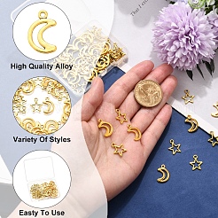 50Pcs 2 Styles Tibetan Style Alloy Charms&nbsp;TIBEP-FS0001-29AG