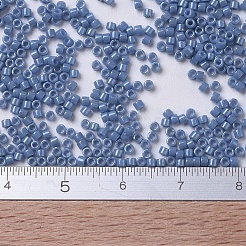 MIYUKIデリカビーズ  シリンダー  日本製シードビーズ  11/0  （db0266)不透明デニムブルー光沢  1.3x1.6mm  穴：0.8mm  約2000PCS /ボトル  10 G /ボトル&nbsp;SEED-JP0008-DB0266