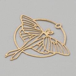 Raw(Unplated) Brass Pendants&nbsp;KK-WH20004-03D