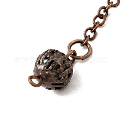 Brass Cable Chain Pointed Dowsing Pendulums&nbsp;HJEW-D004-04