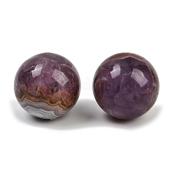 Natural Amethyst Lace Agate Sphere Beads&nbsp;G-H325-02