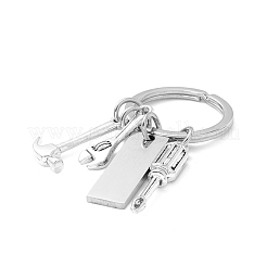 Non-Tarnish Father's Day Theme 201 Stainless Steel Keychain&nbsp;KEYC-A010-02