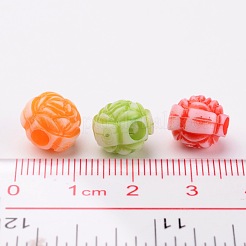 アクリルビーズ  クラフトスタイル  花  ミックスカラー  11x9.5mm  穴：3mm  約1090個/500g&nbsp;PAB2848Y
