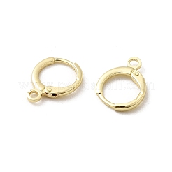 Brass Huggie Hoop Earring Findings&nbsp;KK-L179-04G-A