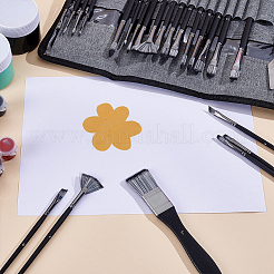 23Pcs Wool & Nylon Painting Brush and 1Pc 304 Stainless Steel Scraper&nbsp;AJEW-WH0696-657