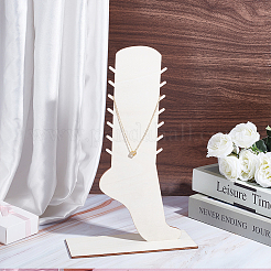 Desktop Wooden Anklet Organizer Display Stands&nbsp;ODIS-WH0086-190