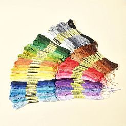7 Sets 7 Colors Cotton Crochet Threads&nbsp;OCOR-FS0001-02A
