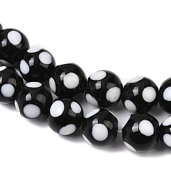 Handmade Lampwork Beads&nbsp;LAMP-D002-10mm-01J