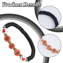 24Pcs Polymer Clay Heishi Beads Stretch Bracelets&nbsp;BJEW-DC00018