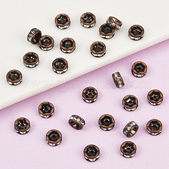 Brass Rhinestone Spacer Beads&nbsp;RB-A014-Z5mm-01R-NF