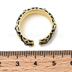 Brass Micro Pave Cubic Zirconia Cuff Open Rings for Women&nbsp;RJEW-B160-05G