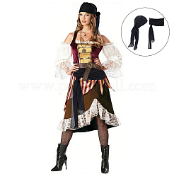 Cloth Head Wrap and Chain Belt&nbsp;AJEW-WH20070-327A