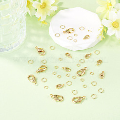 16Pcs 2 Styles Brass Lobster Claw Clasps&nbsp;KK-TA0009-17