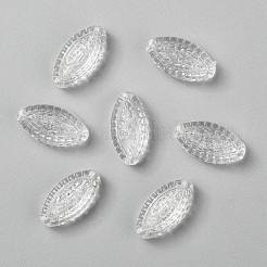 透明なアクリルビーズ  約8 mm幅  長さ15mm  穴：1.5mm&nbsp;X-PL777