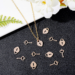 304 Stainless Steel Charms&nbsp;STAS-UN0012-02RG