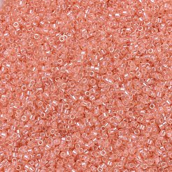 MIYUKIデリカビーズ  シリンダー  日本製シードビーズ  11/0  （db1480)透明桃光沢  1.3x1.6mm  穴：0.8mm  約20000個/袋  100 G /袋&nbsp;SEED-J020-DB1480