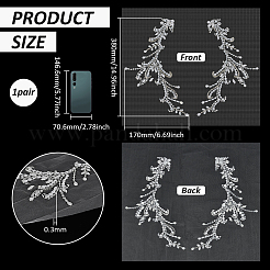 1 Pair Acrylic Flower&nbsp;DIY-FG0008-02