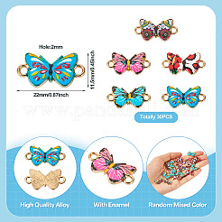Alloy Enamel Connector Charms&nbsp;FIND-TAC0029-09