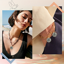 Alloy Enamel Pendants&nbsp;ENAM-SC0004-03