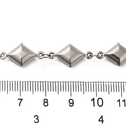 304 Stainless Steel Rhombus Link Chains&nbsp;CHS-G037-03P